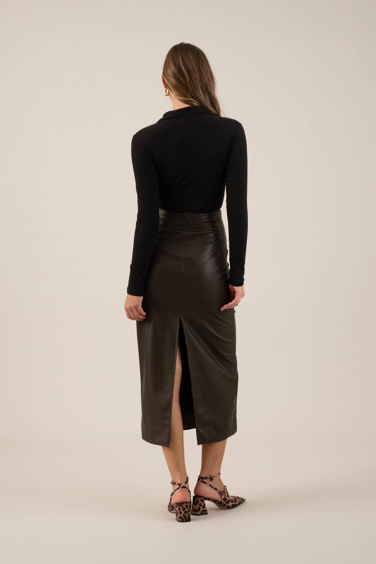 Collared Bodysuit Black