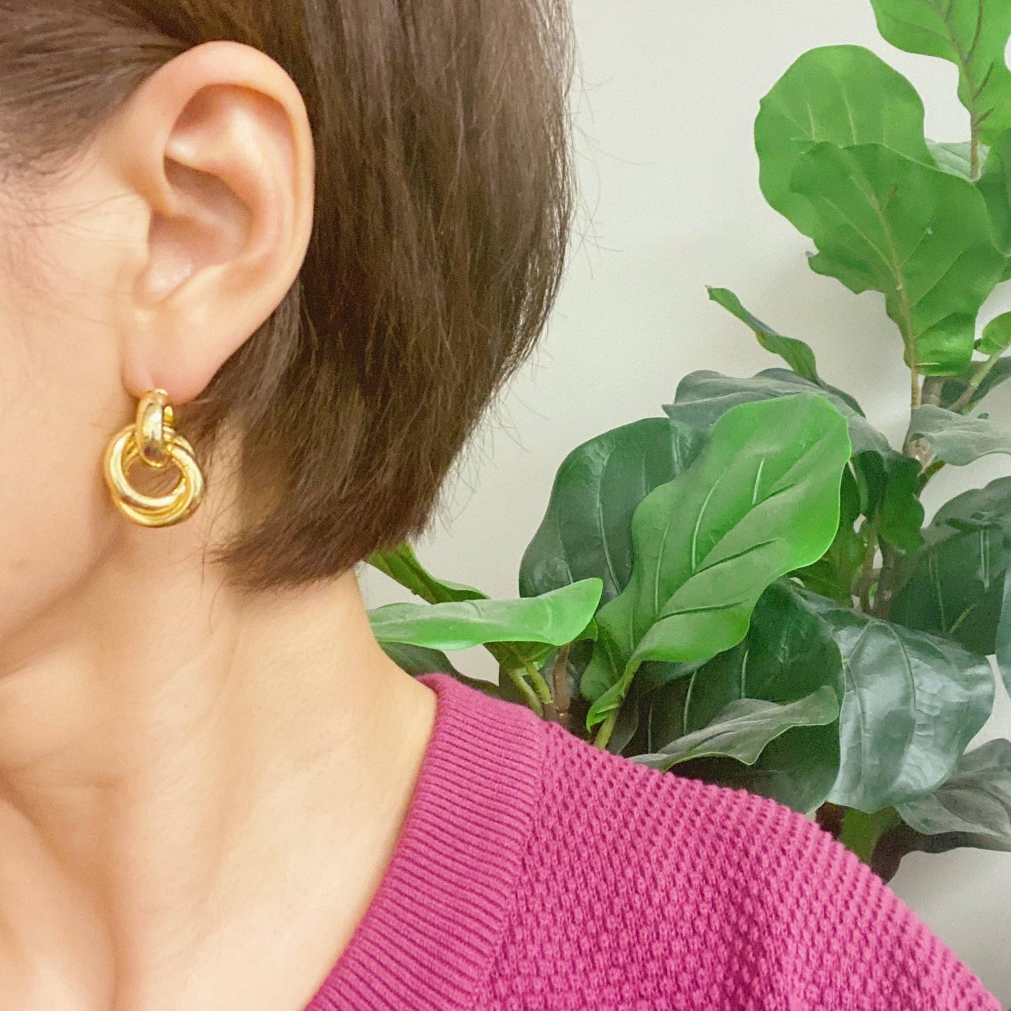 Gold Knot Earrings
