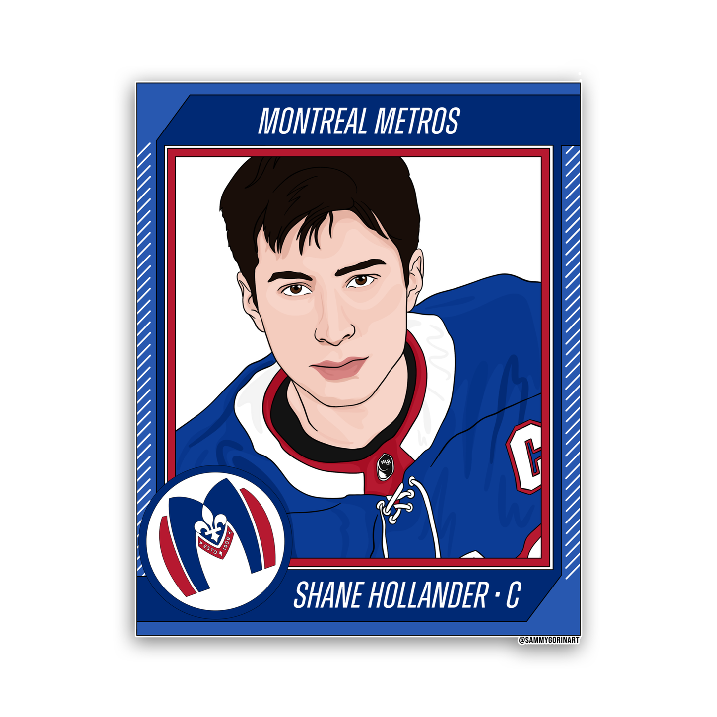 Hollander Hockey Trading Card Sticker