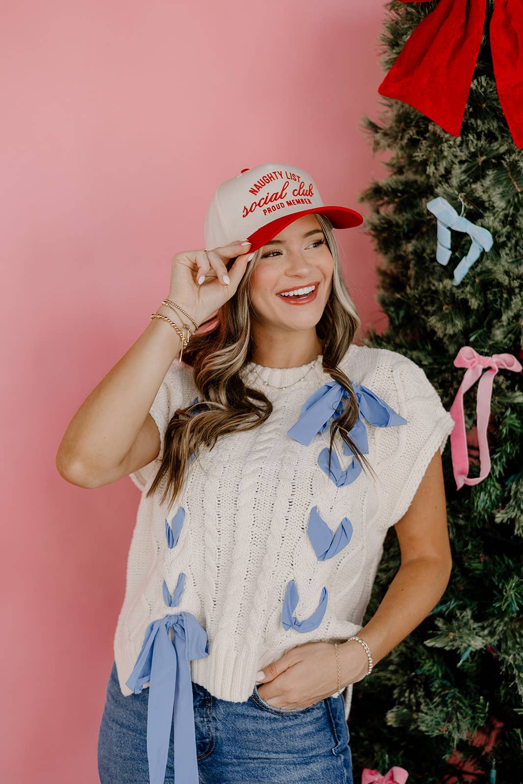 Naughty List Social Club Red