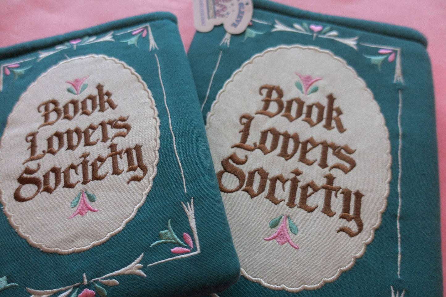 Book Society Embroidered Book/Kindle Sleeve: Book Sleeve