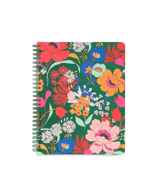 Rough Draft Mini Notebook , Emerald Super Bloom