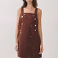 CD07446-Mirror Embellished A-Line Mini Dress: OLIVE / S