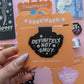 Definitely Not Smut Magnetic Bookmark - Black