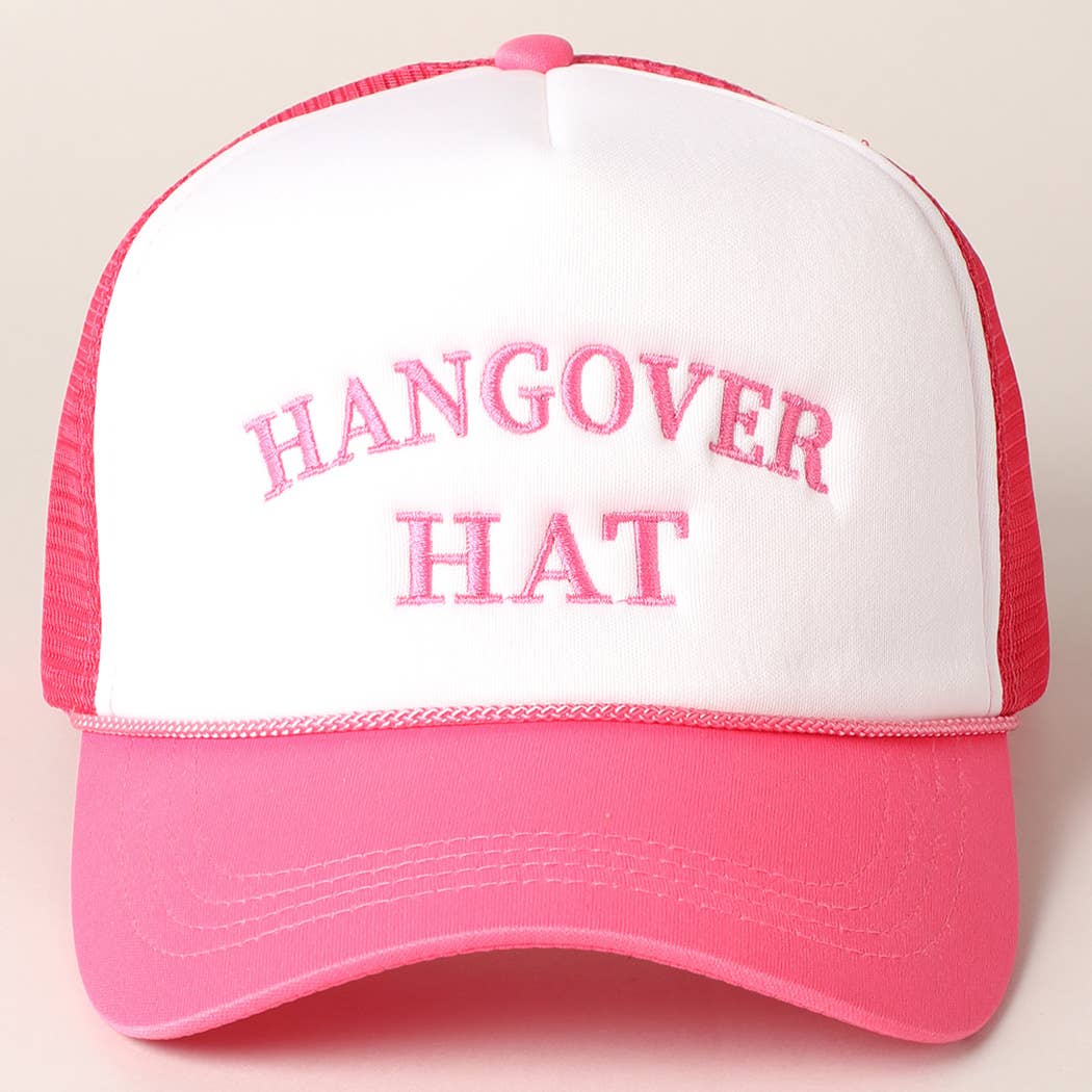 Hangover Embroidered Trucker Hat