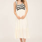 Scallop Midi Dress