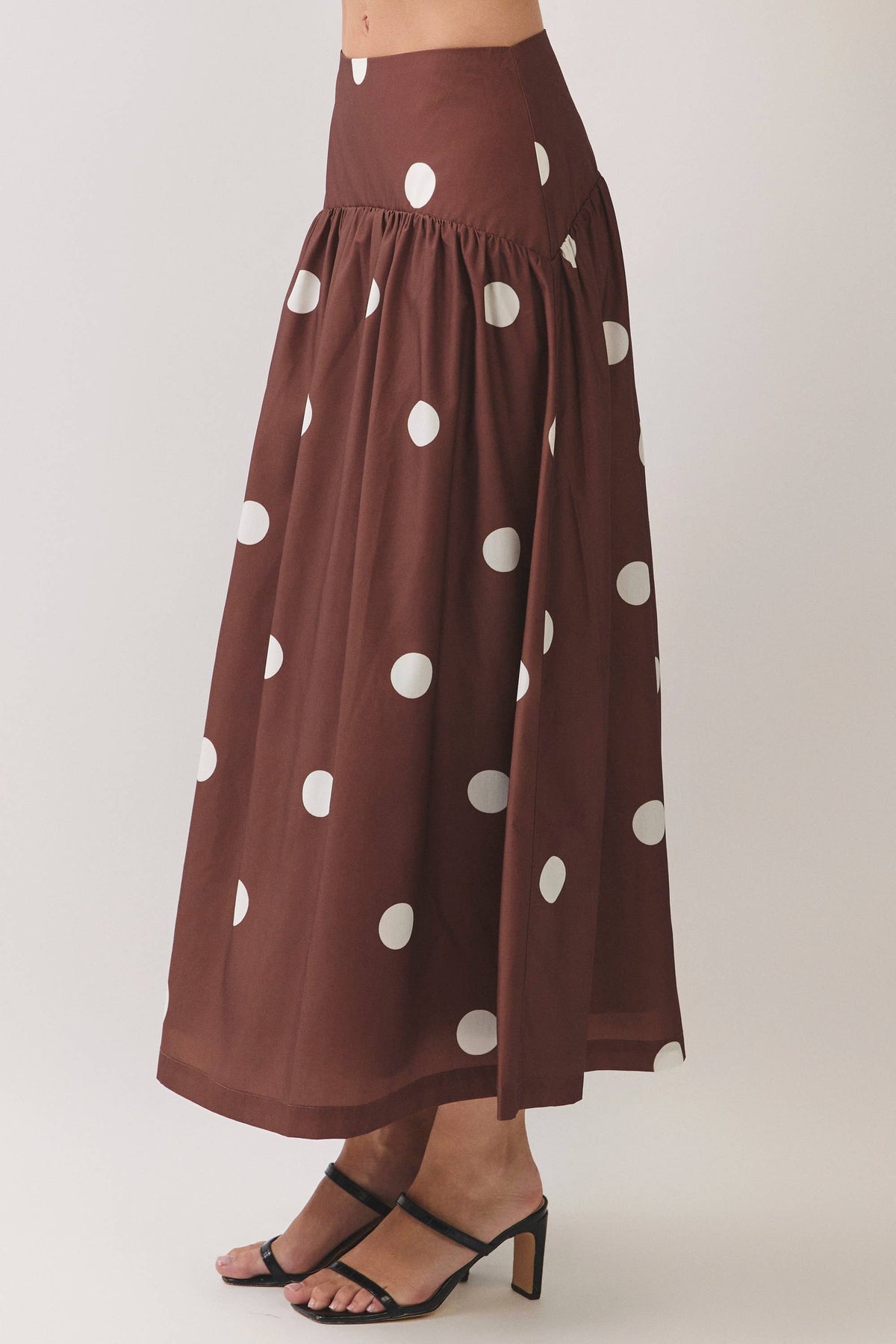 Polka Dot Maxi Skirt