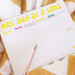 One Day at a Time Weekly Notepad