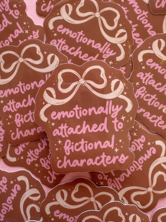 Emotionally Attached Bookish Sticker