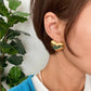 Gold Heart Earrings