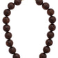 Marjorie Fall Beaded Necklace: Dark Green