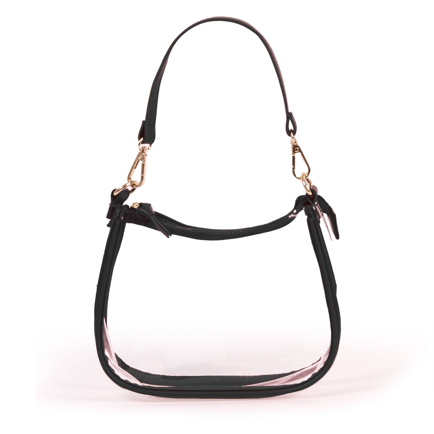 Clara Clear Stadium Purse Black