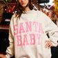 IT2594-SANTABABY | Reversible Mock Neck Sweatshirt: ASH GREY / S/M