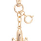 Jet Setter Bag Charm in Shiny Gold