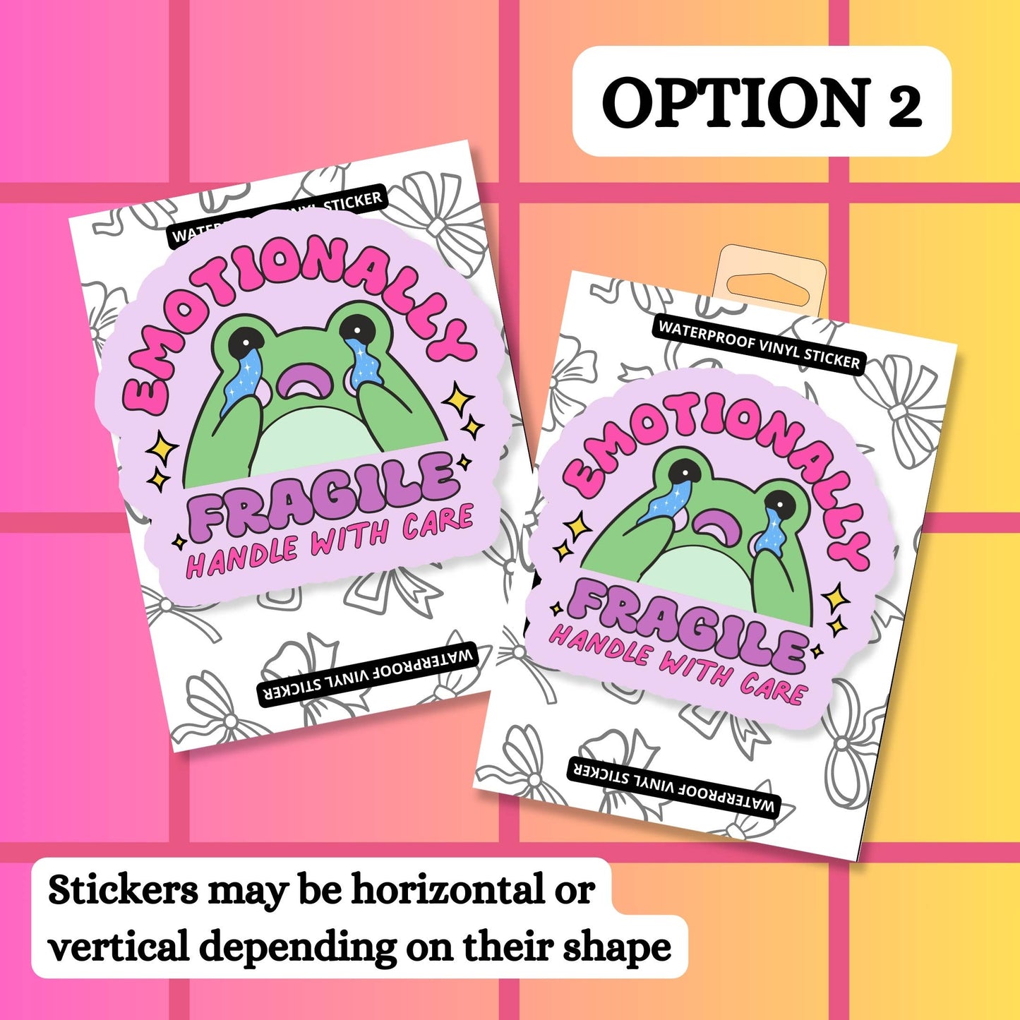 Funny Frog Mental Health Waterproof Vinyl Sticker: Matte / Done!