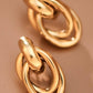 18K Gold Plated Waterproof Stainless Steel Stud Earrings - 7913: S0OX3T7913