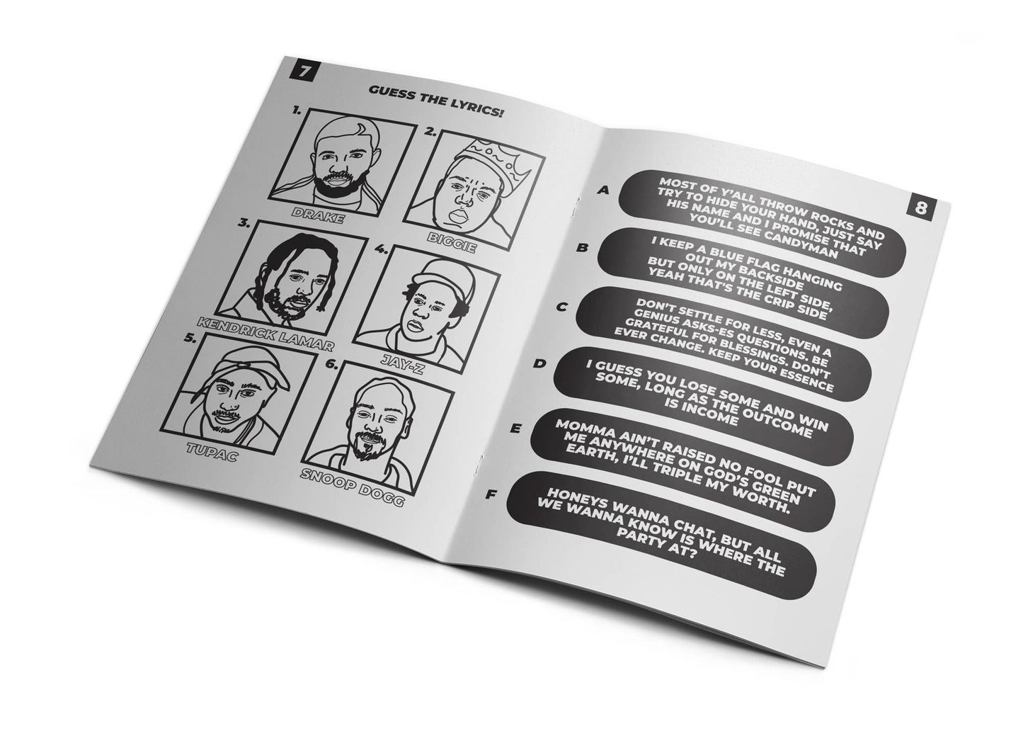Rap Legends Activity Book
