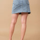 Embellished Denim Mini Skirt