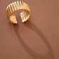 18K Gold Plated Waterproof Stainless Steel Ring - 7884: S0OX3T7884