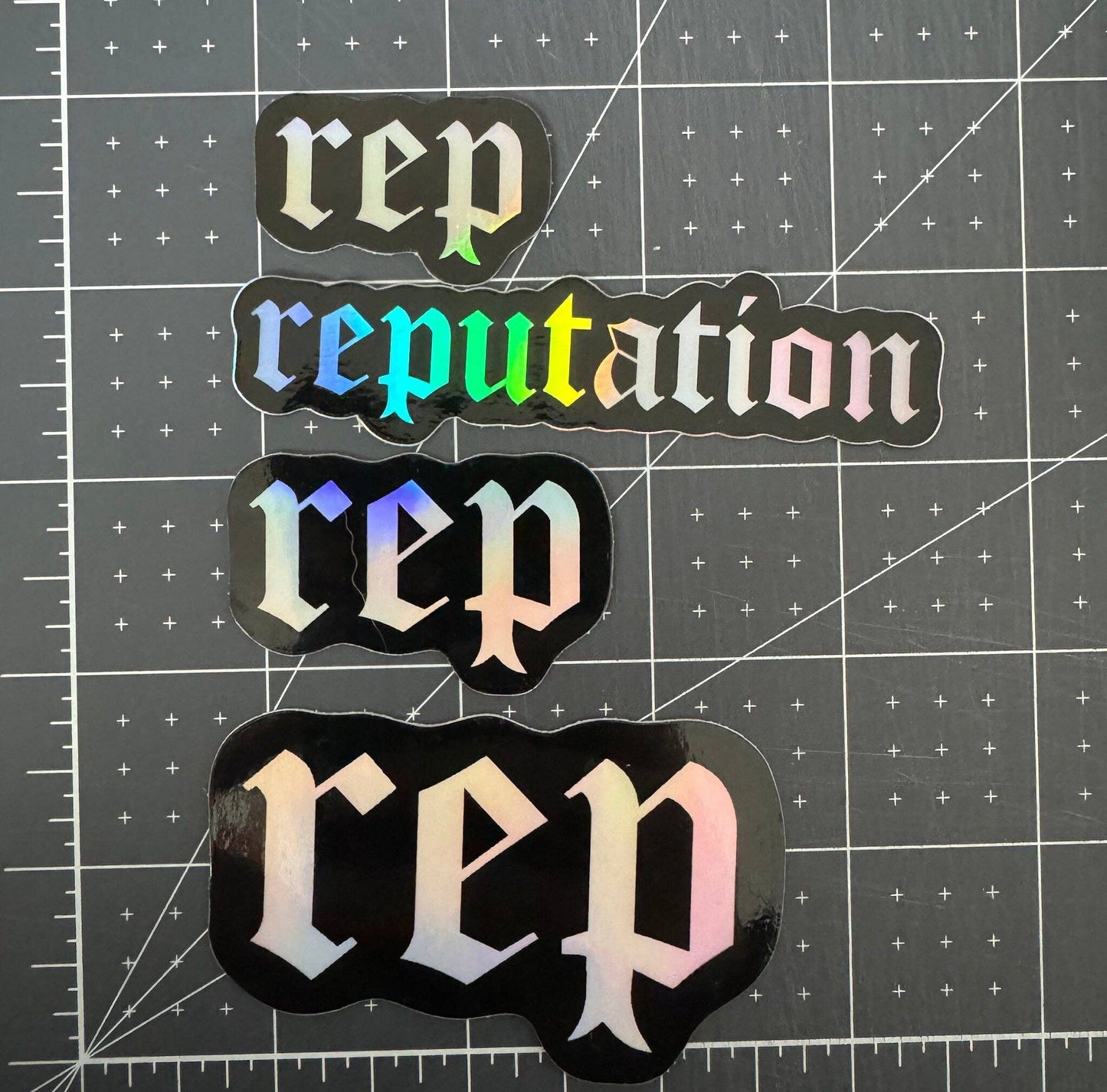 Rep Holographic Sticker: Big