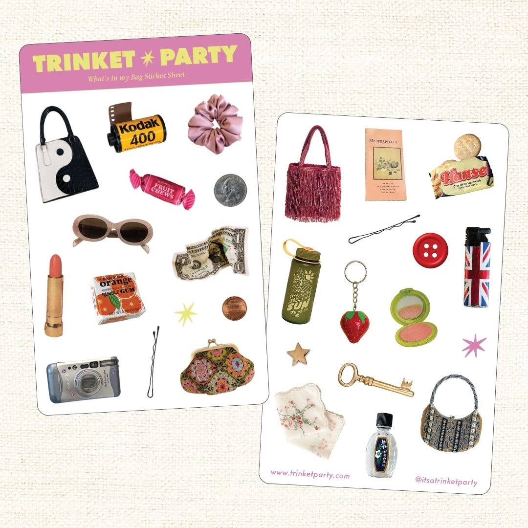 What's In My Bag Sticker Sheets