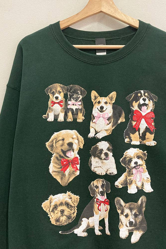 Puppies Oversized Graphic Sweatshirt