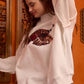 'MALLARD' Embroidered Mock-Neck Sweatshirt