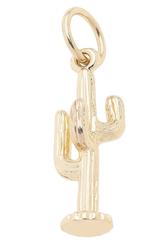 Golden Cactus Charm