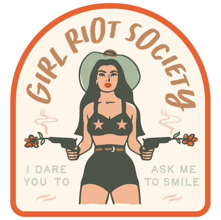 Girl Riot Society Die Cut Sticker - Angelina