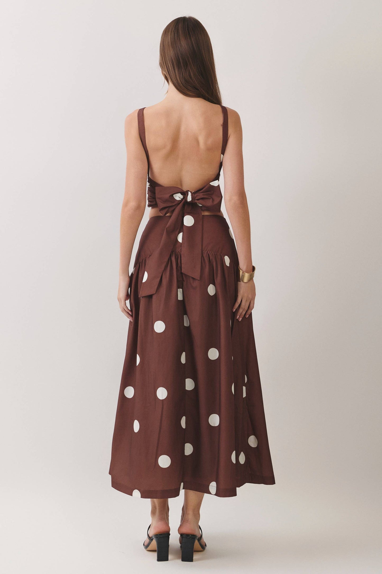 Polka Dot Maxi Skirt