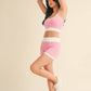 Pink Stripe Shorts Set