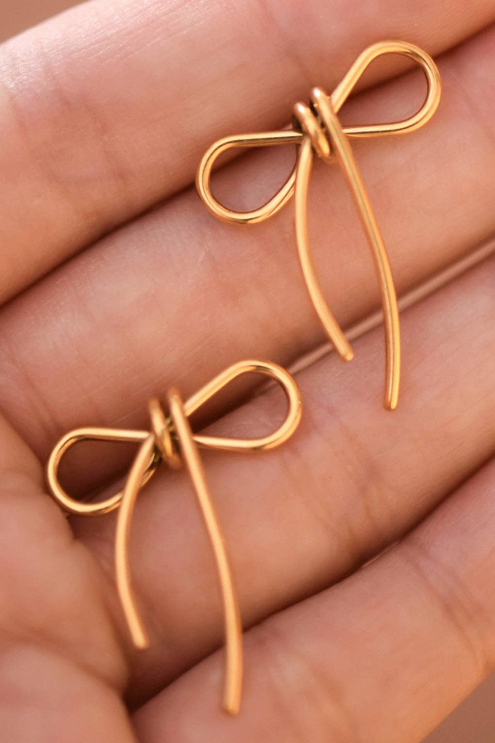 18K Gold Plated Waterproof Stainless Steel Stud Earrings - 7771: S0OX3T7771