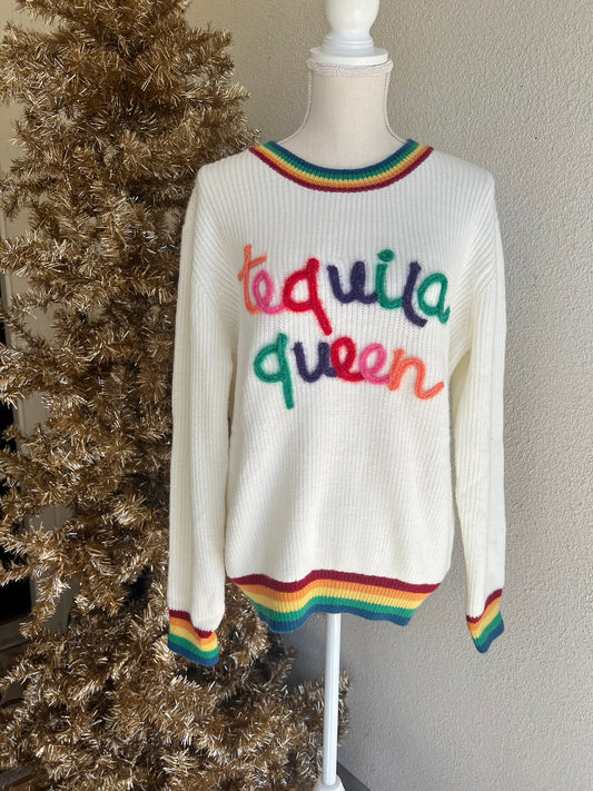 Tequila Queen Rainbow Sweater