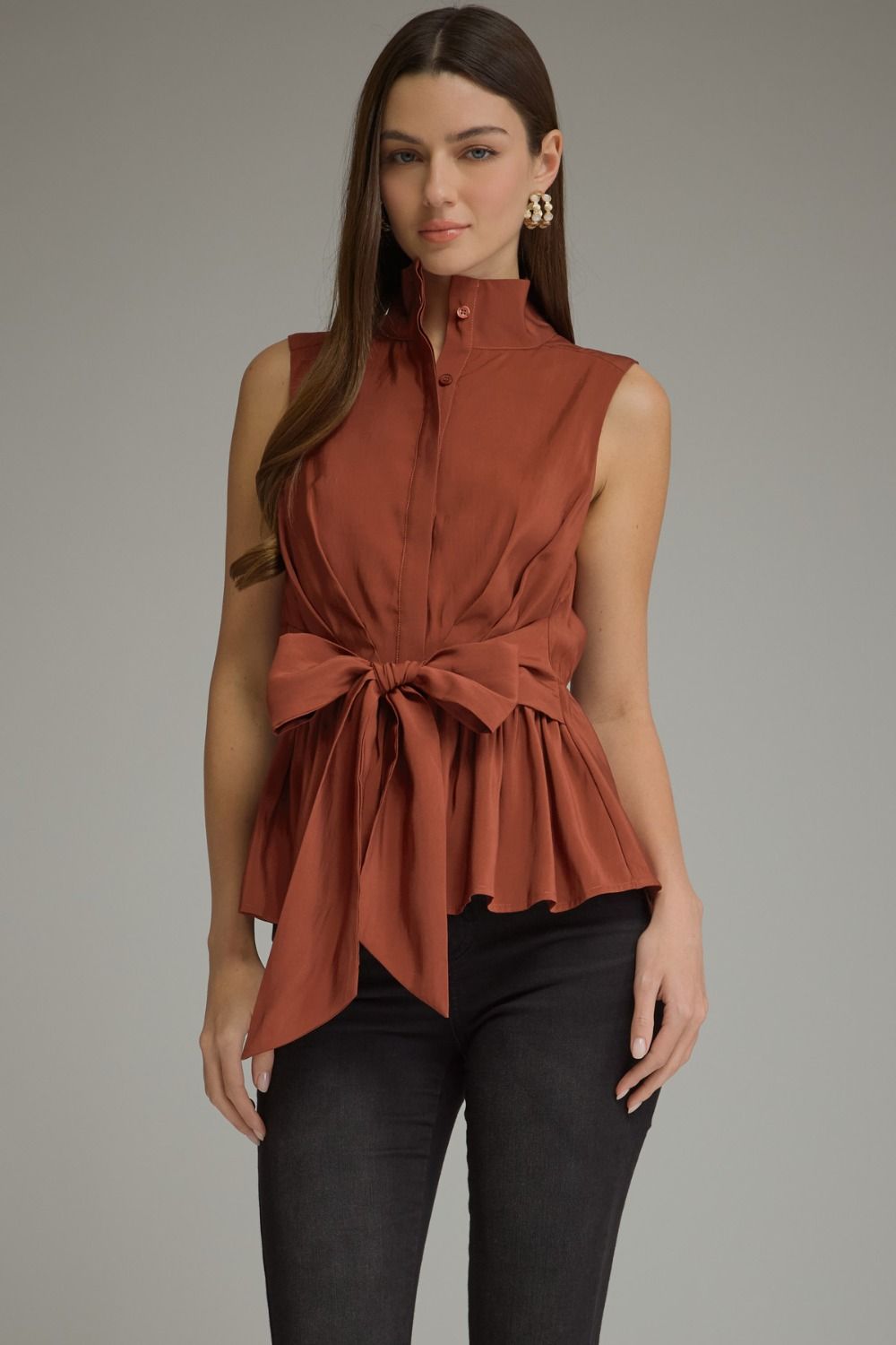 Sleeveless Bow Top