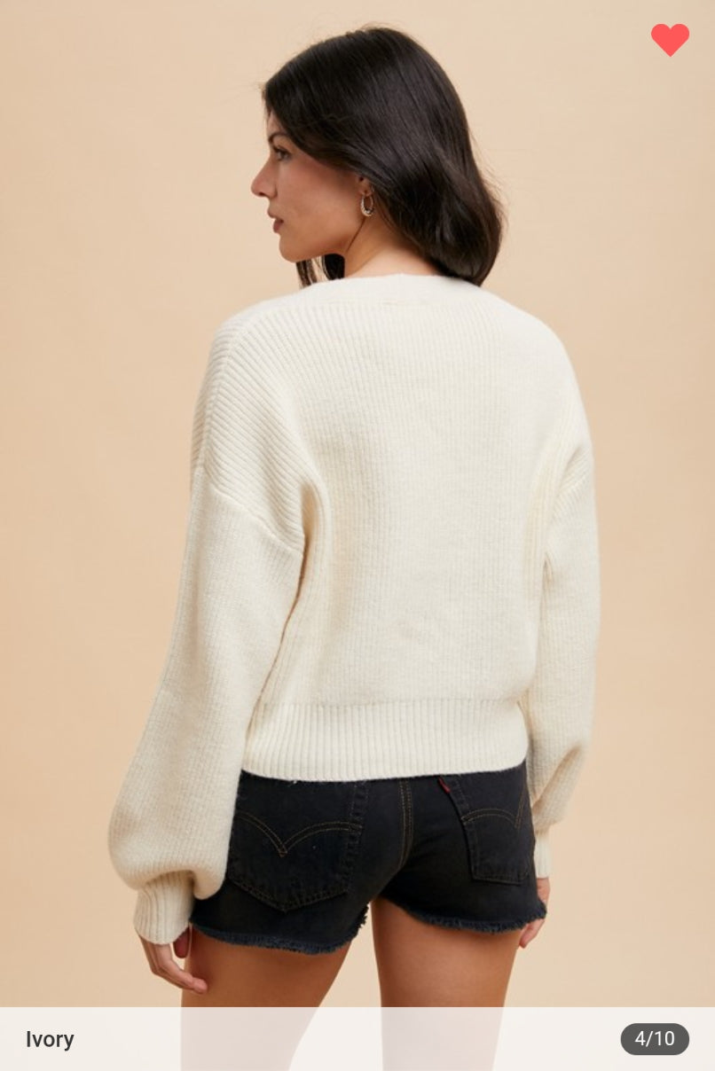 Bow Cardigan