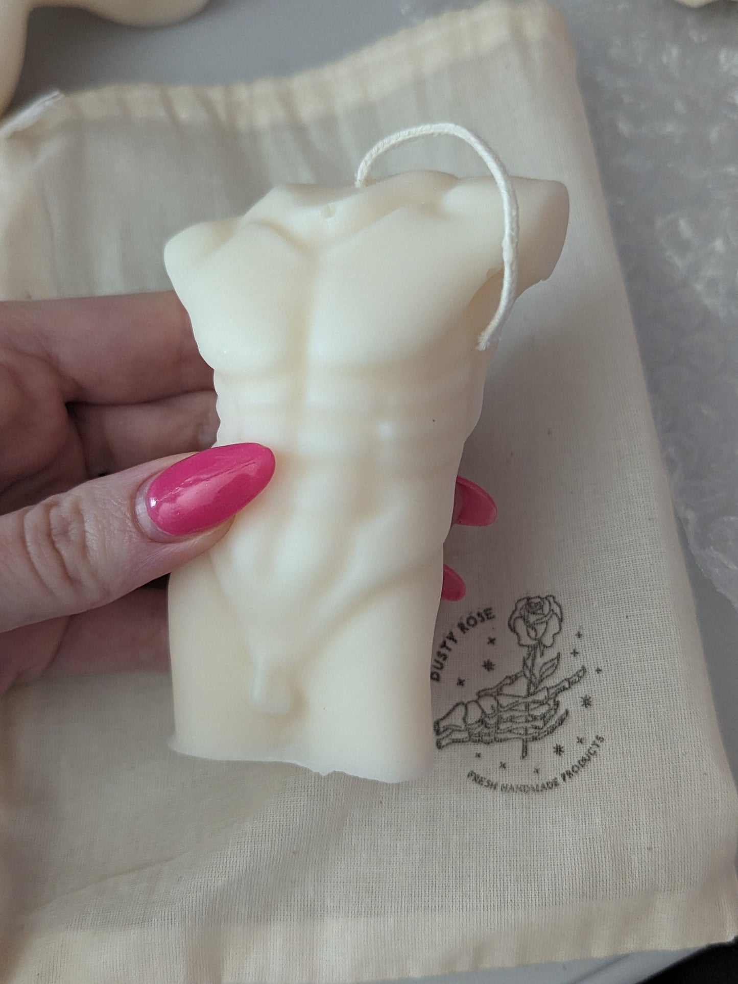 Naked Male Body Candle