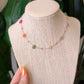 Beaded Flower Necklace Colorful