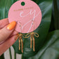 Gold Bow Drop Earrings