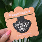 Definitely Not Smut Magnetic Bookmark - Black
