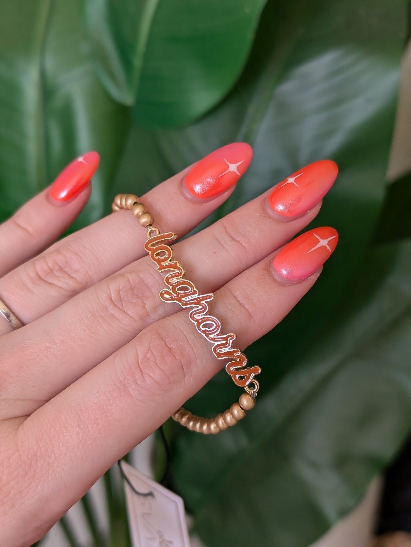 Texas Longhorns Script Bracelet