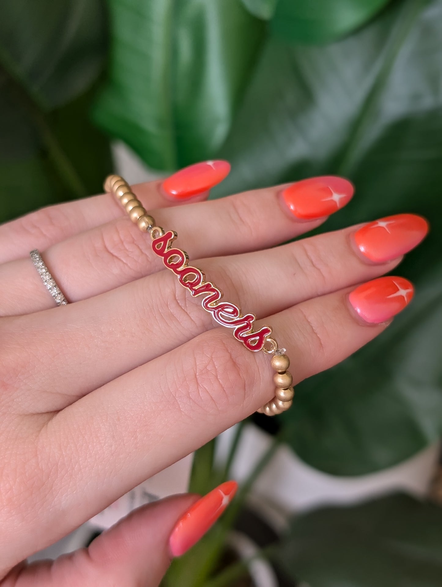 Oklahoma Sooners Script Bracelet