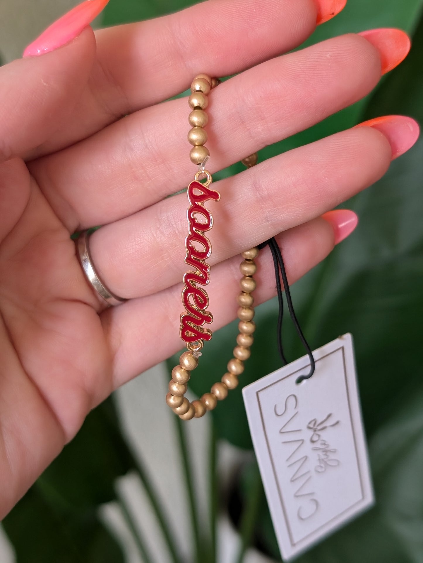 Oklahoma Sooners Script Bracelet