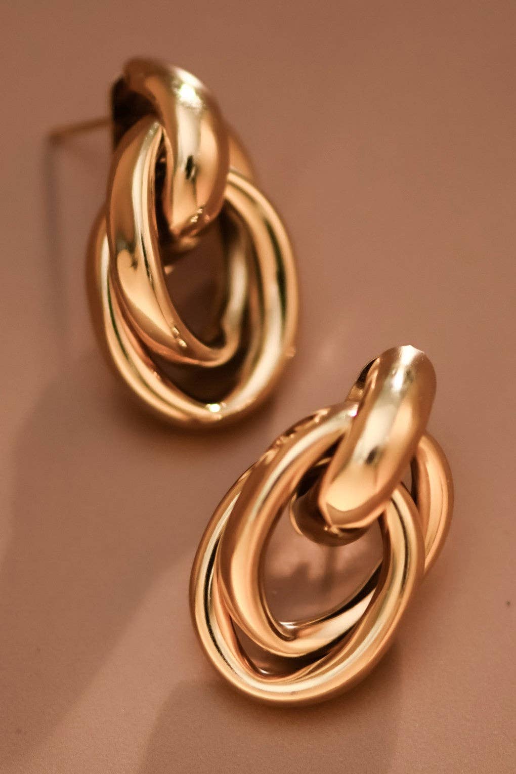 18K Gold Plated Waterproof Stainless Steel Stud Earrings - 7913: S0OX3T7913