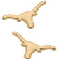 Texas Longhorns Logo 24K Gold Plated Stud Earrings