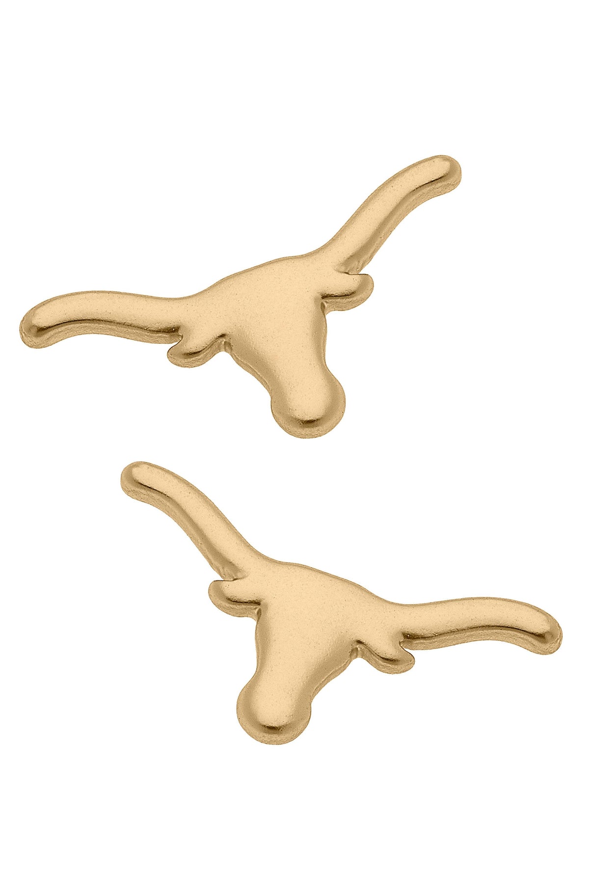Texas Longhorns Logo 24K Gold Plated Stud Earrings