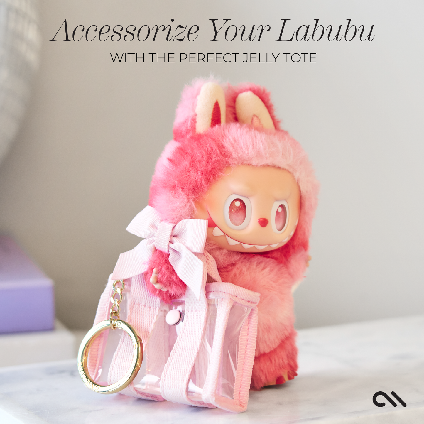 Case-Mate Tini Tote Keychain Charm: Ballet Pink