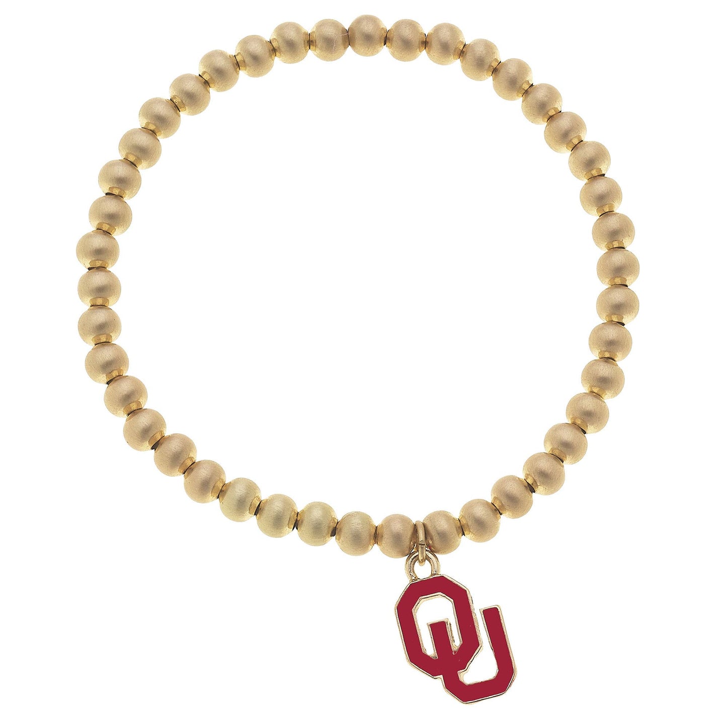 Oklahoma Sooners Beaded Bracelet