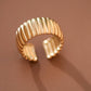 18K Gold Plated Waterproof Stainless Steel Ring - 7884: S0OX3T7884