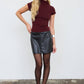 Mock Neck Knit Top
