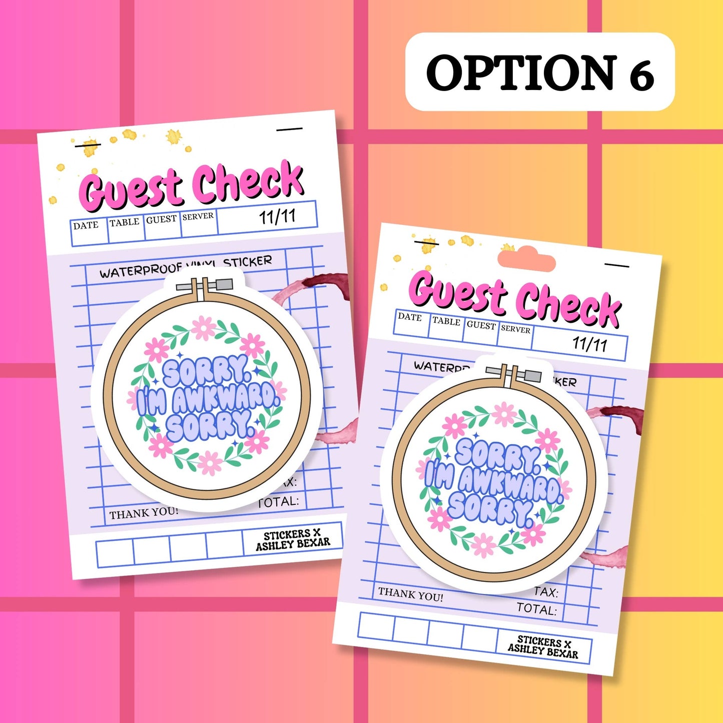 Awkward Mental Health Waterproof Vinyl Sticker: Matte / Done!